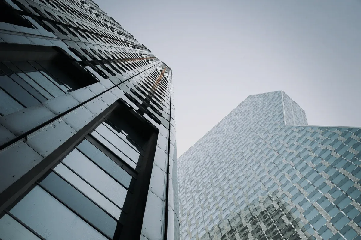 Towers seen from below.